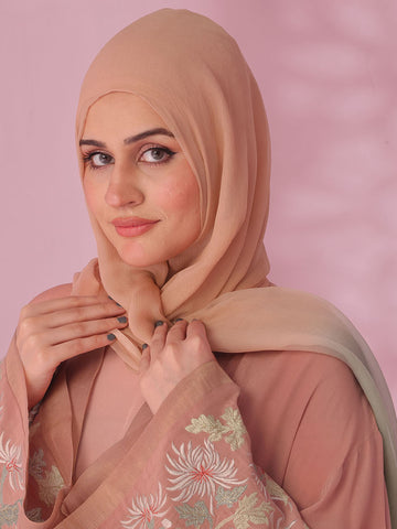 Kiku Elegnace Ombre Silk Chiffon Scarves